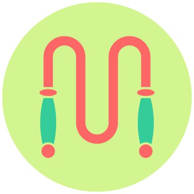 İpi atla. Web simgesi basit illüstrasyon