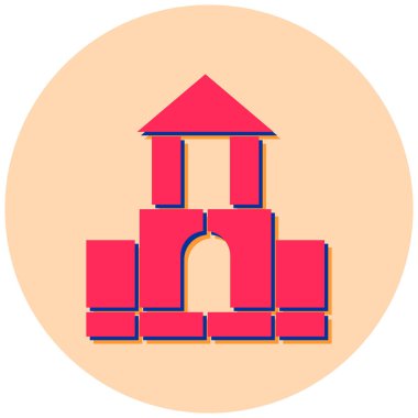 Bina. Web simgesi basit tasarım