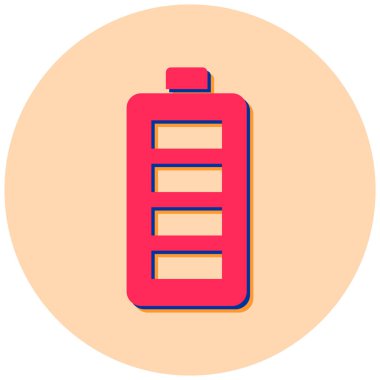 Pil. Web simgesi basit illüstrasyon