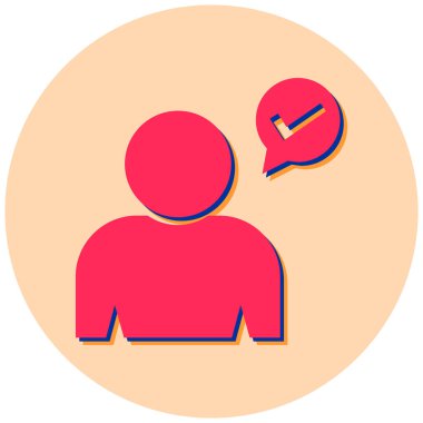 Konuş. Web simgesi basit illüstrasyon