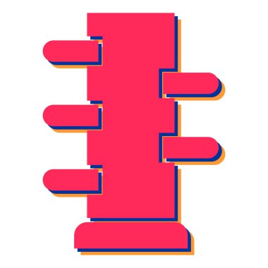 Modern b 'nin vektör illüstrasyonu eksik simgesi