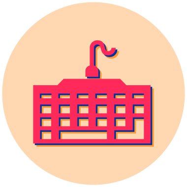 Klavye. Web simgesi basit illüstrasyon