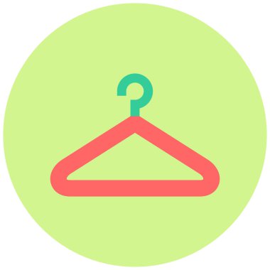 Askı. Web simgesi basit illüstrasyon