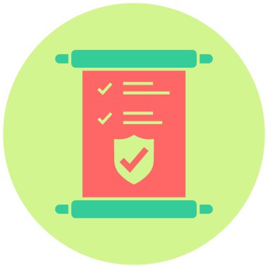 Poliçe. Web simgesi basit tasarım