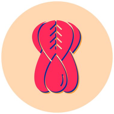 Tek bir simgenin vektör illüstrasyonu