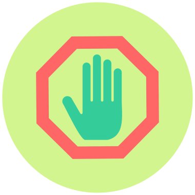 Dur işareti. Basit resimleme