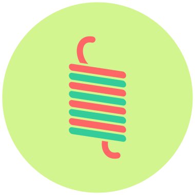 Elastik Bahar. Web simgesi basit illüstrasyon