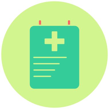 tıbbi rapor vektör simgesi