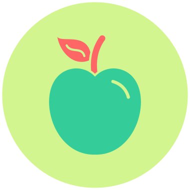 Kiraz. Web simgesi basit illüstrasyon