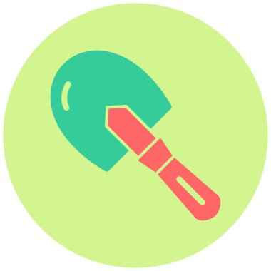 Trowel simgesinin vektör illüstrasyonu