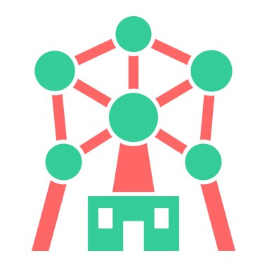 şebeke. Web simgesi basit illüstrasyon