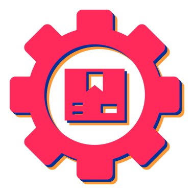 dişli simgesi vektör illüstrasyonu