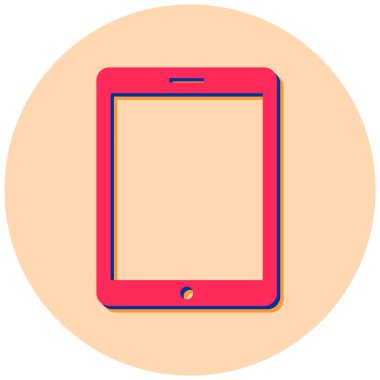 Tablet. Web simgesi basit tasarım