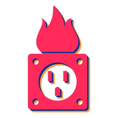 Yangın söndürme ikonu. vektör illüstrasyonu