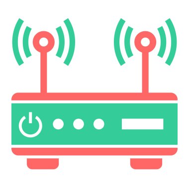 Wi-fi yönlendirici. Basit resimleme