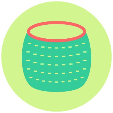 yiyecek ve içecek düz vektör simgesi