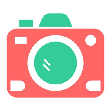 Kamera. Web simgesi basit illüstrasyon