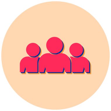 Takım. Web simgesi basit illüstrasyon