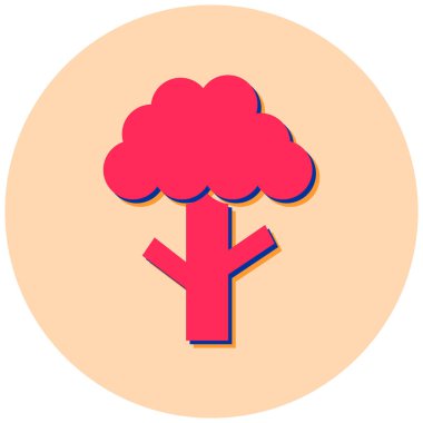 Ağaç. Web simgesi basit illüstrasyon