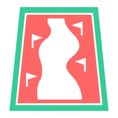 Bir kadın ve kadın yüzünün vektör çizimi