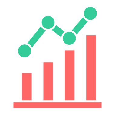 grafik ikonu vektör illüstrasyonu