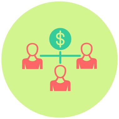 iş yönetimi düz vektör simgesi