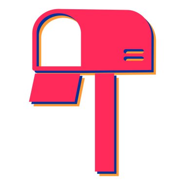 posta kutusu simgesi vektör illüstrasyonu