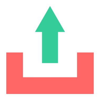 ok vektör simgesi yükle