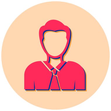 avatar. Web simgesi basit illüstrasyon