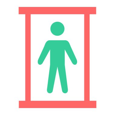 Adamım. Web simgesi basit illüstrasyon