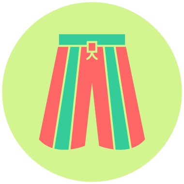 Hakama. Web simgesi basit illüstrasyon