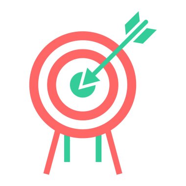 hedef simge vektör illüstrasyonu