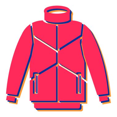 Erkek giysi simgesinin vektör illüstrasyonu