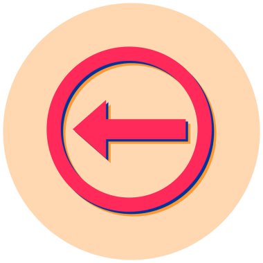 Projeniz için sol yön ok simgesi