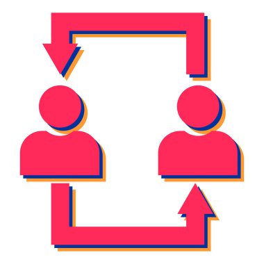 insanlar simge vektör illüstrasyonu