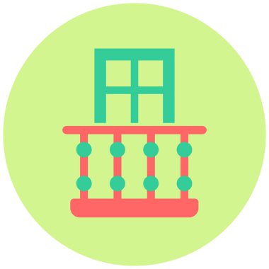 Bina. Web simgesi basit illüstrasyon