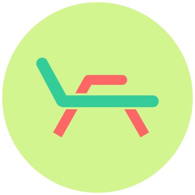 Sandalye. Web simgesi basit illüstrasyon