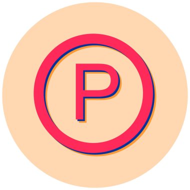 Yol tabelası. Web simgesi basit illüstrasyon