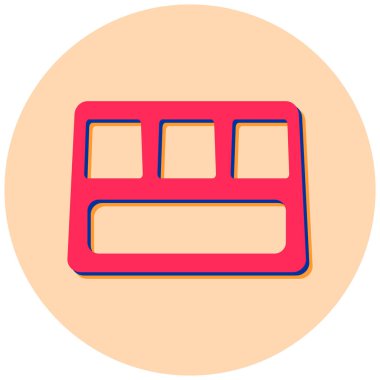 pano simgesi, basit tasarım vektör çizimi