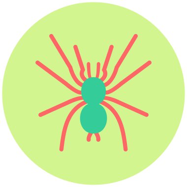 Örümcek ikonu vektör illüstrasyonu