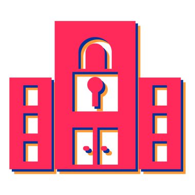 ikon vektör illüstrasyonunu kilitle