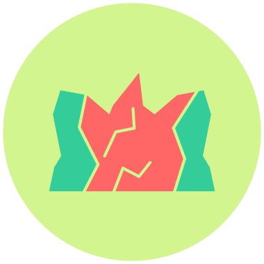 Buzul. Web simgesi basit illüstrasyon