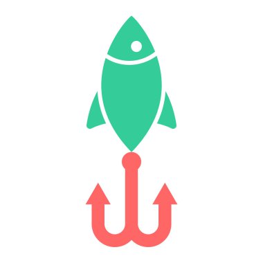 Roket. Web simgesi basit illüstrasyon