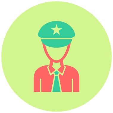 polis vektör simgesi mesleği