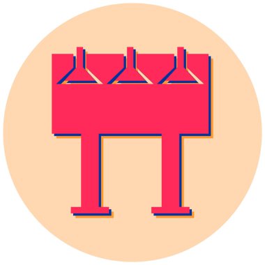 Beyaz arkaplanda izole edilmiş modern simgenin vektör illüstrasyonu 