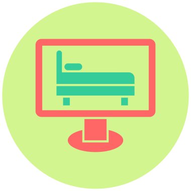 Bilgisayar. Web simgesi basit illüstrasyon