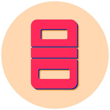 Okul. Web simgesi basit illüstrasyon