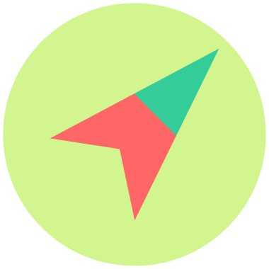 Navigasyon. Web simgesi basit illüstrasyon