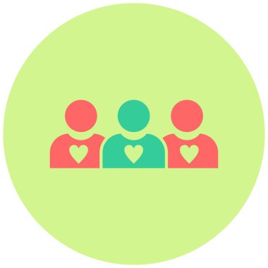 İzleyiciler web simgesi basit illüstrasyon