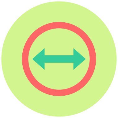 Çift ok. Web simgesi basit illüstrasyon